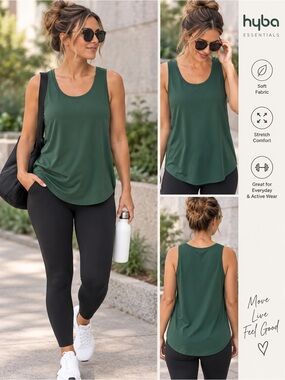 Hyba Tank Top | Forest Green